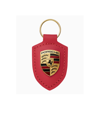 Porsche Crest Keyring - Red